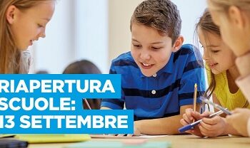 Scuola: Riapertura il 13 settembre