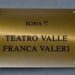 Teatro Valle, svelata targa intitolazione a Franca Valeri