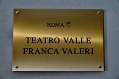 Teatro Valle, svelata targa intitolazione a Franca Valeri