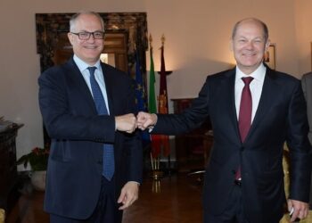 Campidoglio, il sindaco Gualtieri incontra il ministro tedesco Olaf Scholz