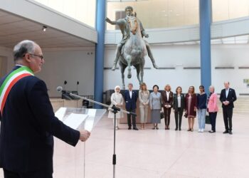 Campidoglio, il sindaco Gualtieri incontra le consorti e i consorti dei Capi di Stato e di Governo