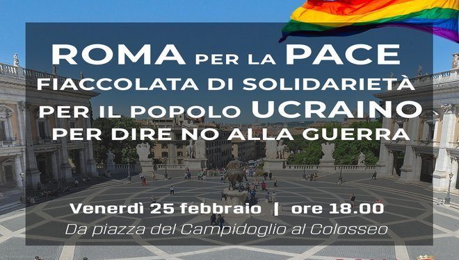 Ucraina, oggi alle 18 in Campidoglio fiaccolata per la pace
