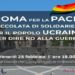Ucraina, oggi alle 18 in Campidoglio fiaccolata per la pace