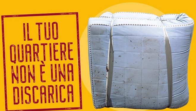 Raccolta rifiuti ingombranti, domenica 15 torna “Il tuo quartiere non è una discarica” nei Municipi dispari