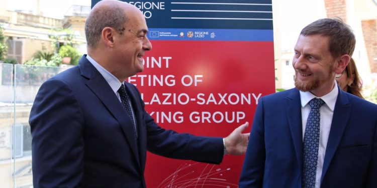 Zingaretti incontra Presidente Sassonia Kretschmer: avanti su temi comuni per obiettivi importanti