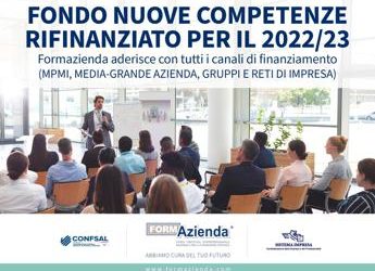 Formazienda, ok a 2a edizione Fondo Nuove Competenze