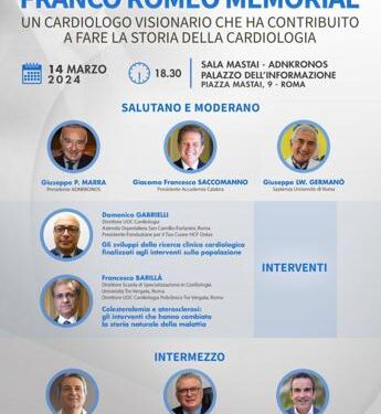 Cardiologia italiana ricorda Franco Romeo, luminare generoso