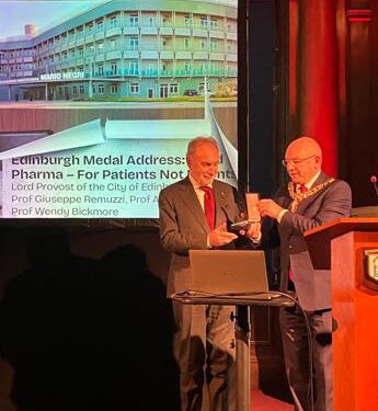 Ricerca, all’Istituto Mario Negri la Edinburgh Medal. “Orientato al paziente e non ai brevetti”