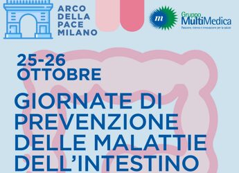 Milano, colon gigante all’Arco della Pace per scoprire segreti intestino