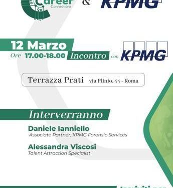 UniMarconi, 12 marzo nuovo appuntamento ‘Career Connections’ con Kpmg