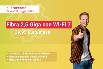 Connessione per smart home: l’offerta di maggio di Ehiweb con la FIBRA a 2,5 Giga