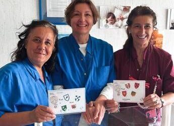 Palio di Legnano, bebè contradaioli in ospedale: stemmi sulle culle