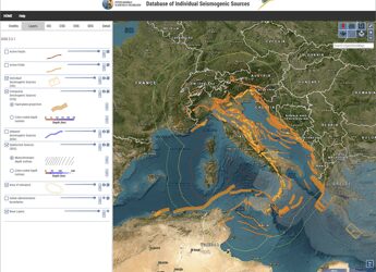 Sismicità in Italia: online il database DISS con sorgenti aggiornate