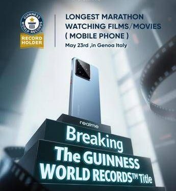 realme GT 7 conquista il Guinness World Record: 24 ore di film in streaming