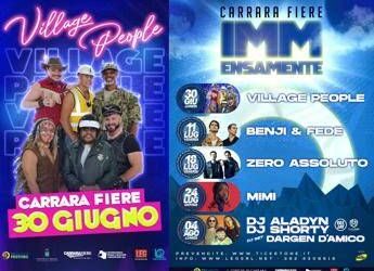 I Village People aprono “IMMensamente”: Carrara si accende con il nuovo festival estivo