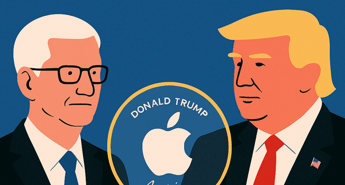Apple regala a Trump una targa in oro 24k e vetro americano