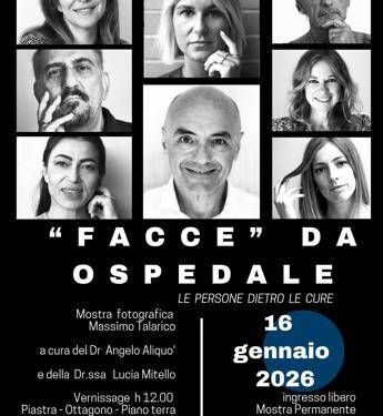 ‘Facce da ospedale – Le persone dietro le cure’, mostra fotografica al San Camillo di Roma