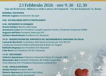 Cure sempre meno universali, 23 febbraio primo rapporto su razionamento implicito
