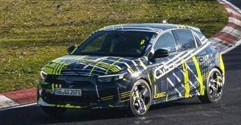 Opel Corsa GSE, test al Nurburgring per la nuova elettrica sportiva