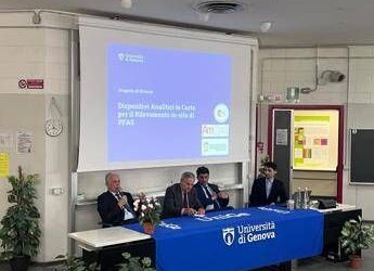 Ambiente, Università Genova-AmSpec Italia-Conou presentano progetto per rilevamento rapido Pfas