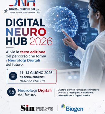 Sanità: Pavia, al via il terzo Digital Neuro Hub di Sin per formare i ‘neurologi digitali’ di domani