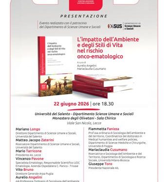 Tumori, Ail presenta volume “L’impatto dell’Ambiente e degli Stili di Vita