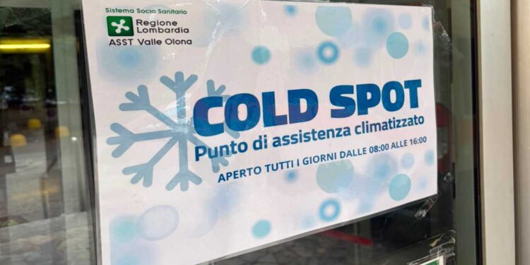 Cold Spot attivo nel P.O. di Somma Lombardo