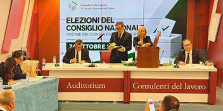 Eletto il nuovo Consiglio nazionale dell’ordine dei consulenti del lavoro che rappresenterà la categoria nel triennio 2026-2029