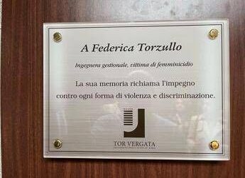 Ghiron (Tor Vergata): “Aula intitolata a Federica Torzullo ci invita a non restare indifferenti”